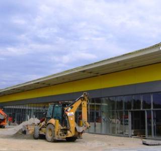 Budowa Parku Handlowego MyBox w Namysłowie jest już zaawansowana